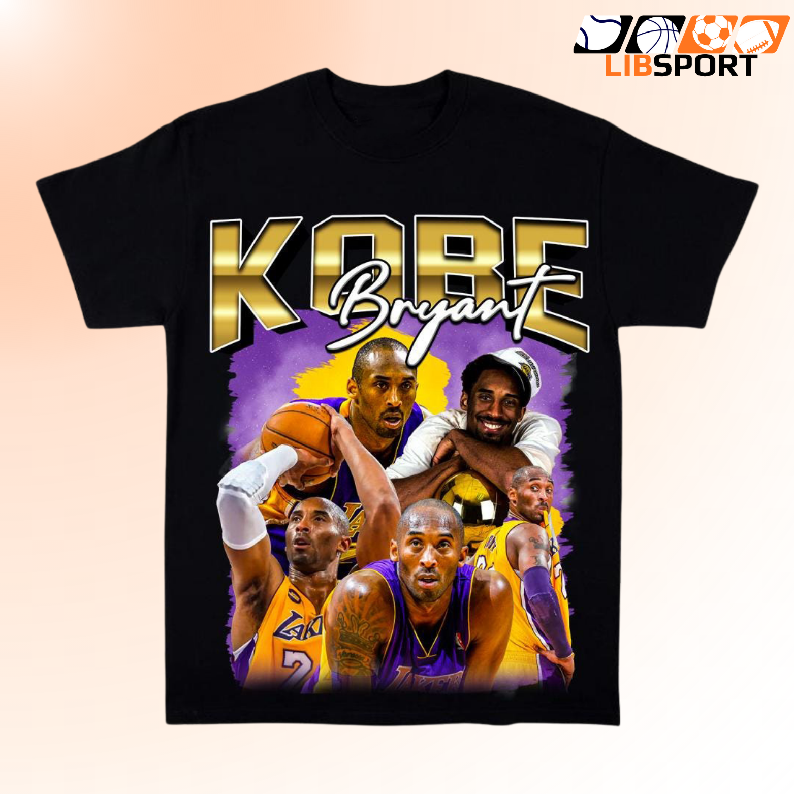 Kobe Bryant Los Angeles Lakers T Shirt, Vintage Nba Basketball Fan Tee
